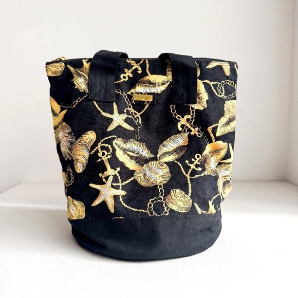 Jim Thompson Seashell Print Canvas Beach Bag - Picture 1 of 8